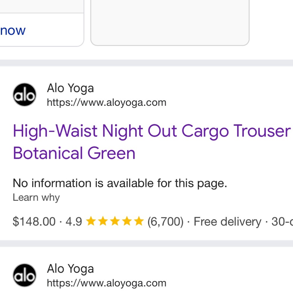 Women’s Alo Cargo Trouser - Picture 2 of 8